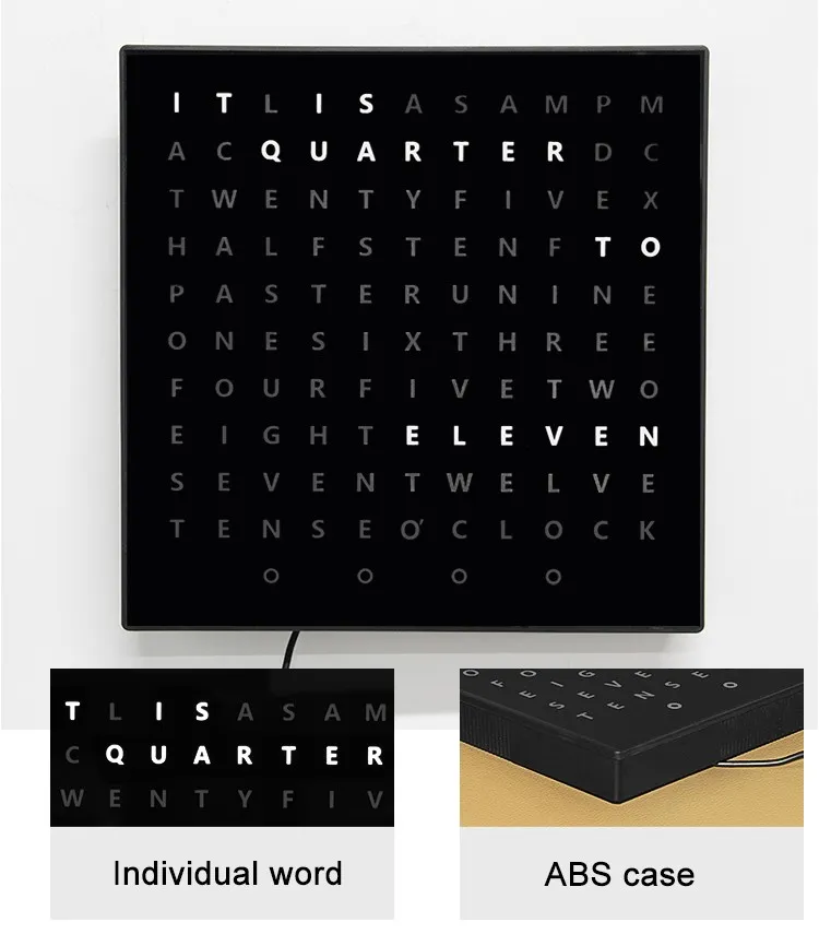 text display clock 5 text display clock 5