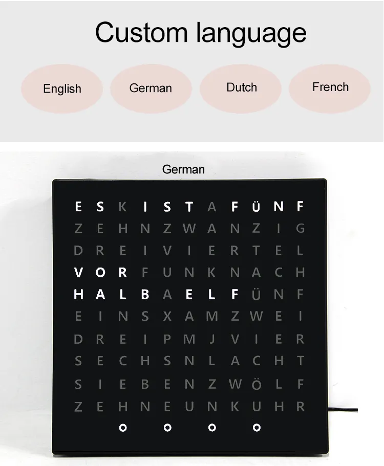 text display clock 6 text display clock 6