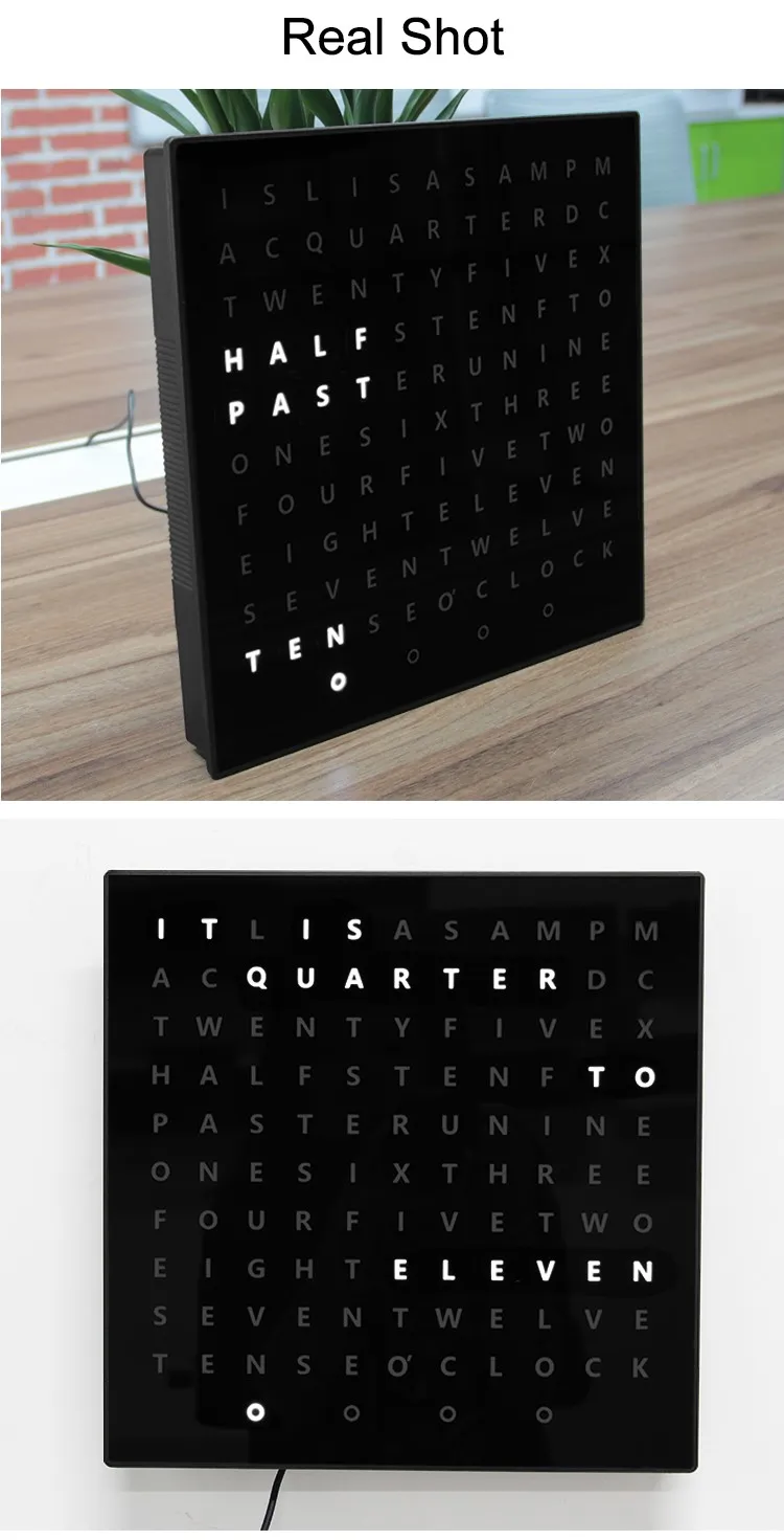 text display clock 12 text display clock 12