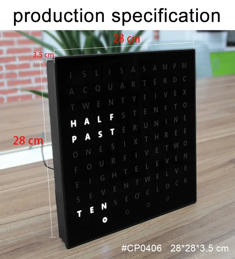 text display clock 3 text display clock 3